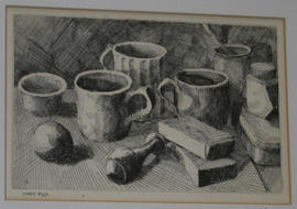 Still Life with Cups by Chris Aggs