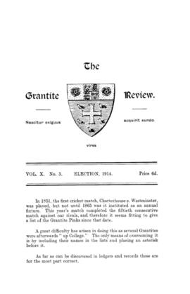 The Grantite Review Vol. X No. 3