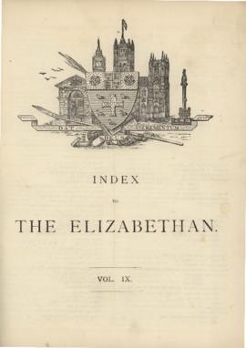 The Elizabethan, Vol. 9, Index