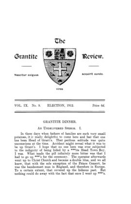 The Grantite Review Vol. IX No. 9