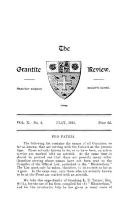 The Grantite Review Vol. X No. 4