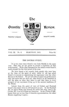 The Grantite Review Vol. IX No. 6