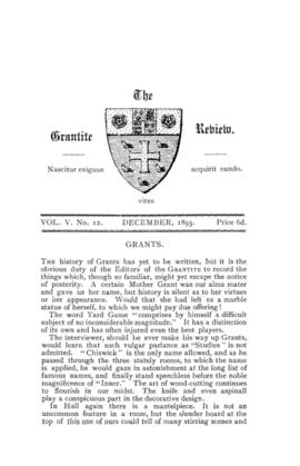 The Grantite Review Vol. V No. 12