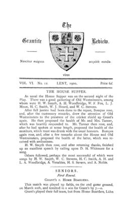 The Grantite Review Vol. VI No. 12