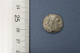 Obverse: Macedonia Philip II stater cast copy in base silver