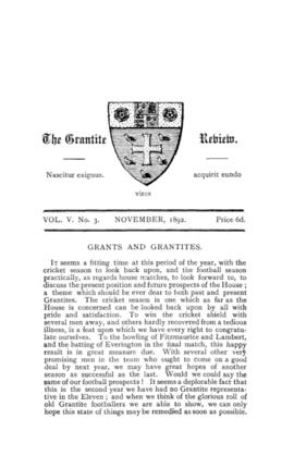 The Grantite Review Vol. V No. 3
