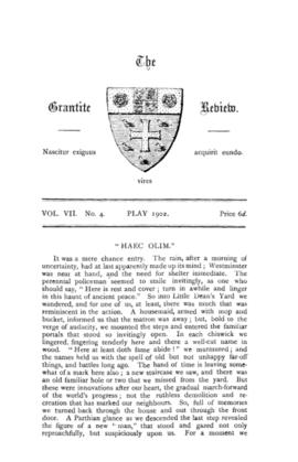 The Grantite Review Vol. VII No. 4