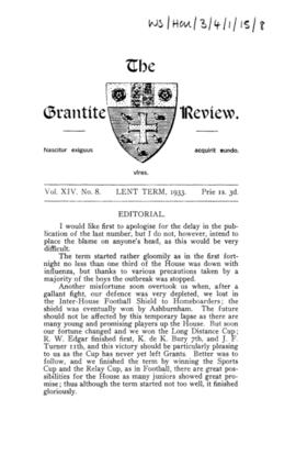 The Grantite Review Vol. XIV No. 8