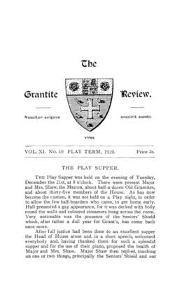 The Grantite Review Vol. XI No. 10