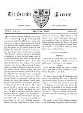 The Grantite Review Vol. I No. 12