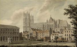 The Abbey from College Garden by John Inigo Richards