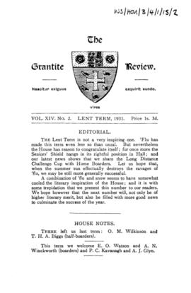 The Grantite Review Vol. XIV No. 2