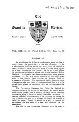 The Grantite Review Vol. XIII No. 10