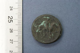 Reverse: Antinous medallion cast copy